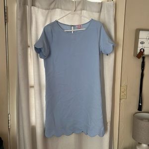 Pink Lily Scallop Dress